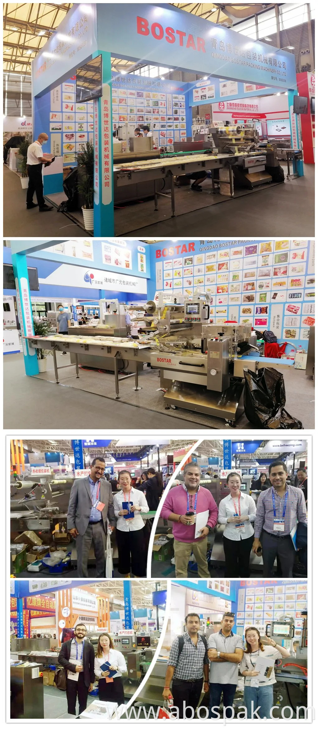 Shandong Qingdao Horizontal Type Fully Automatic Packing Line Packaging Machinery for Biscuit/ Cookie/ Snack/ Mooncake/ Small Food